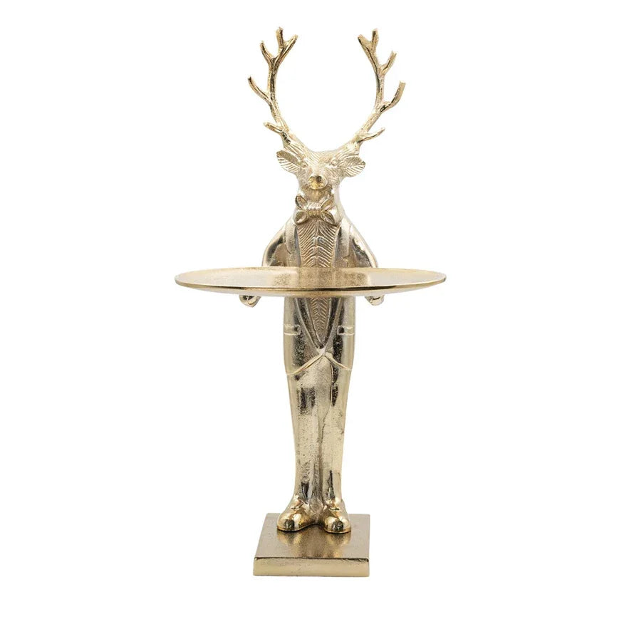 Deer with Tray, Gold Finish - Marcel’s Culinary Experience