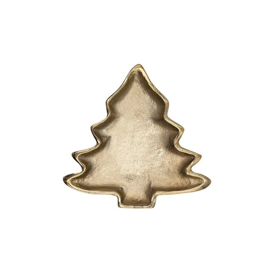 Tree Shaped Dish, Gold Finish - Marcel’s Culinary Experience
