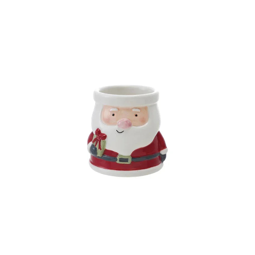 Hand-Painted Ceramic Santa Shaped Container - Marcel’s Culinary Experience