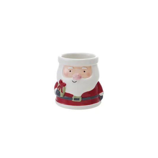 Hand-Painted Ceramic Santa Shaped Container - Marcel’s Culinary Experience