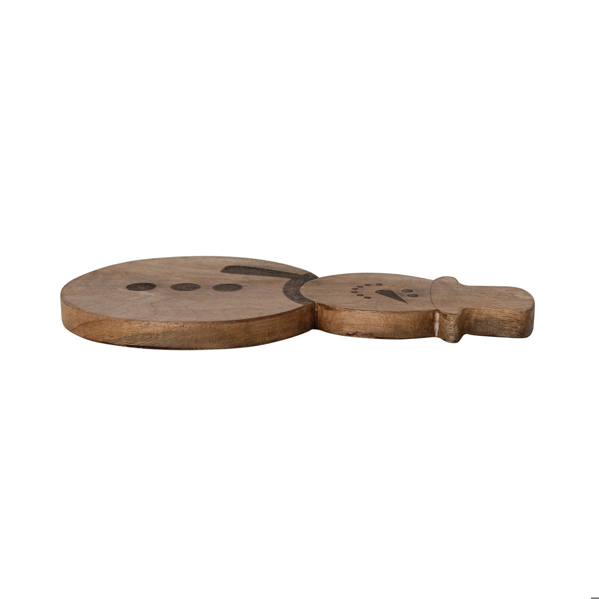 Mango Wood Snowman Cheese & Serving Board | 11 × 6 Inches