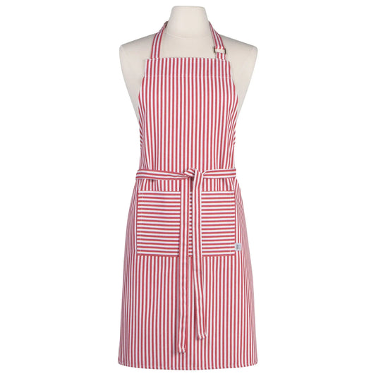 Narrow Red Stripe Chef's Apron - Marcel’s Culinary Experience