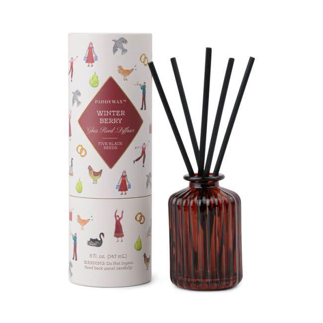 Paddywax Red Ribbed Glass Diffuser - Marcel’s Culinary Experience